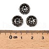 Brass Rhinestone Spacer Beads RB-A014-Z10mm-01B-2