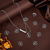UNICRAFTALE 80Pcs Tibetan Style Alloy Pendants TIBE-UN0015-95-2