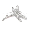Dragonfly Alloy Rhinestone Brooches for Backpack Clothes JEWB-M067-07P-01-2