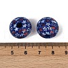 Independence Day Theme Wood European Beads WOOD-Z005-01C-02-3