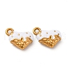 304 Stainless Steel Enamel Charms STAS-Q363-12D-G-1