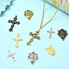 40Pcs 8 Styles Tibetan Style Alloy Pendants TIBEP-YW0001-88-5