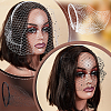 AHADERMAKER 2Pcs 2 Styles Cloth Mesh Veil Headband MRMJ-GA0001-25-3