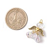 Glass Seed Beaded Angel Pendants PALLOY-MZ00631-3