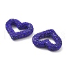Heart Shape Polymer Clay Rhinestone Beads CLAY-NH0001-09A-15-2