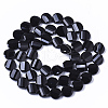Opaque Solid Color Glass Beads Strands GLAA-N032-06O-2