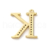 Rack Plating Brass Micro Pave Cubic Zirconia Pendant KK-H449-76G-05-3