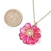Glass Pendant Necklaces NJEW-MZ00112-08-4