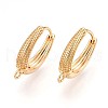 Brass Hoop Earring Finding KK-N261-53G-1