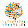 114Pcs 19 Colors Glass Charms PALLOY-PH01699-7
