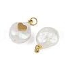 Natural Keshi Pearl Pendants STAS-Z136-01G-04-2
