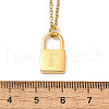 304 Stainless Steel Rolo Chain Pendant Necklaces NJEW-S444-01G-09-3