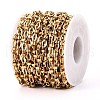 304 Stainless Steel Textured Oval Link Chains CHS-N005-06C-G-2
