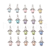 20Pcs Glass Pearl Pendants PALLOY-JF03651-1