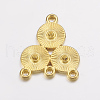 Alloy Rhinestone Connector Settings X-EA10684Y-G-1