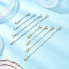 8Pcs 8 Styles Brass Cable Chains Chains AJEW-BA00146-1