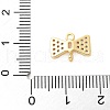 Brass Micro Pave Cubic Zirconia Connector Charms KK-U056-53G-3