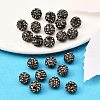 Polymer Clay Rhinestone Beads RB-H284-8MM-215-4