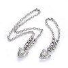 Tarnish Resistant 304 Stainless Steel Jewelry Sets SJEW-O097-01P-2