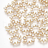 Brass Cubic Zirconia Charms X-KK-S348-310-1