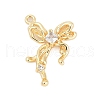 Brass Micro Pave Cubic Zirconia Pendants ZIRC-P122-05D-G01-1