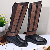 Imitation Leather Boot Cover AJEW-WH20010-17-4