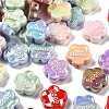 UV Plating Opauqe Acrylic Beads PACR-Q005-05-1