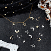 16Pcs 8 Styles 304 & 201 Stainless Steel Pendants STAS-LP0001-30-3