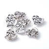 Tibetan Style Alloy Christmas Bell Pendants TIBEP-GC158-AS-NR-1