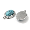 Synthetic Turquoise Pendants KK-M270-41P-03-2