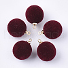 Flocky Acrylic Pendants FIND-T046-33D-05-1