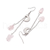 304 Stainless Steel Moon Dangle Earrings EJEW-JE06393-6