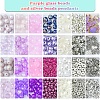 DIY Glass & CCB & ABS Plastic Imitation Pearl Beads Bracelets Mkaing Kits DIY-FS0007-17-2