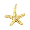 304 Stainless Steel Pendants X-STAS-V004-07G-01-1