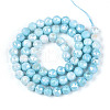 Electroplate Glass Beads Strands GLAA-N010-6mm-05-4