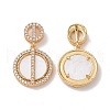 Brass Rhinestone Pendants KK-I694-01G-1