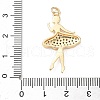 Brass Micro Pave Cubic Zirconia Pendants KK-D357-48G-3