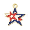 Independence Day Alloy Enamel Pandants FIND-M083-05P-G-1