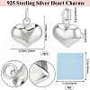 Beebeecraft 3Pcs 925 Sterling Silver Pendants STER-BBC0007-91-2