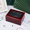 3-Slot Wood Championship Rings Display Case CON-WH0088-71-5