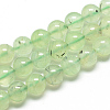 Natural Prehnite Beads Strands G-S263-4mm-04-1