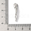 Brass S-Hook Clasps KK-C062-043P-3