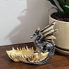 Resin Dragon Boat Trays Figurines Statue for Home Office Desktop Decoration PW-WG88418-01-2