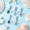 Conch Handmade Porcelain Pendant Decorations HJEW-JM03284-1