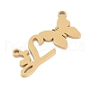 304 Stainless Steel Pendants STAS-L279-002G-L-2