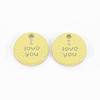 Spray Painted Alloy Charms for Valentine's Day PALLOY-Q433-027D-RS-1