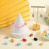 SUNNYCLUE 40Pcs 20 Colors Oval Silicone Focal Beads SIL-SC0002-33-4