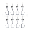 Unicraftale 2 Sets Tibetan Style Alloy Butterfly & Painting Frame Pendant Decorations HJEW-UN0001-15-1