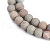 Natural Aqua Terra Jasper Beads Strands G-N0128-48F-8mm-5