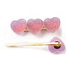 Gradient Heart Resin & Iron Clips Sets PHAR-F018-02C-2